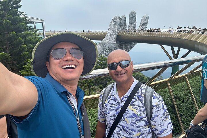 DA NANG Ba Na Hills, Golden Bridge och linbanor PRIVATTUR