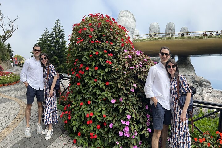 DA NANG Ba Na Hills, Golden Bridge och linbanor PRIVATTUR