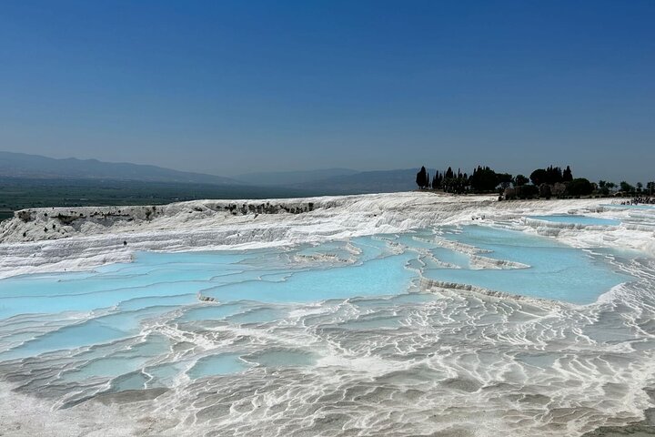 Hoppe over linjen Pamukkale Tour for Crusiers fra Kusadasi Havn