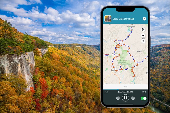 Tour audio guidato GPS autoguidato del New River Gorge National Park