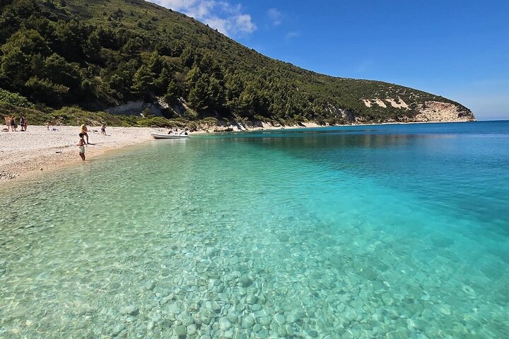 Excursion en bateau rapide à Karaburun, à la grotte Haxhi Ali et à l'île de Sazan