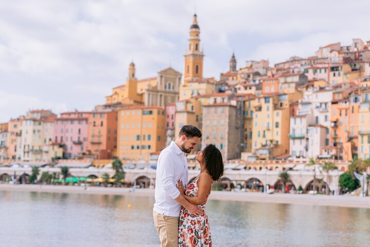 Sesión de fotos en Menton con un fotógrafo local galardonado
