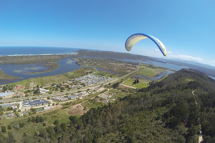 Vols pédagogiques en parapente tandem sur la Garden Route