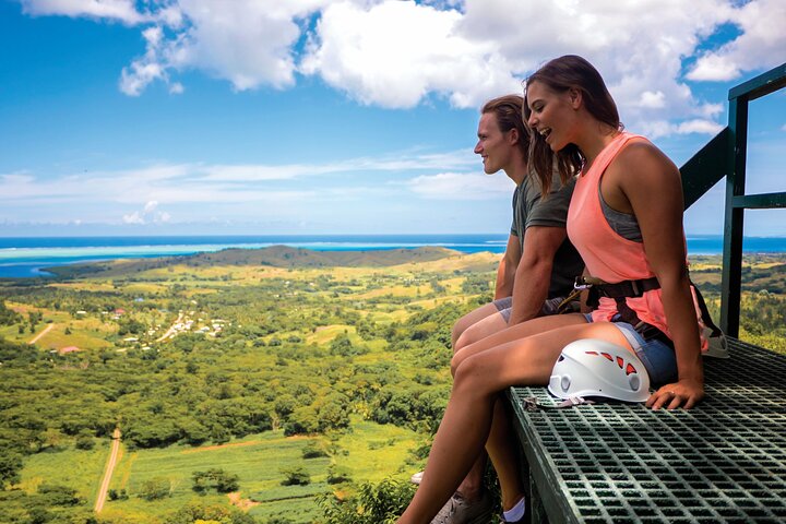 Största Zipline i södra Stillahavsområdet och Cave Exploration Coral Coast