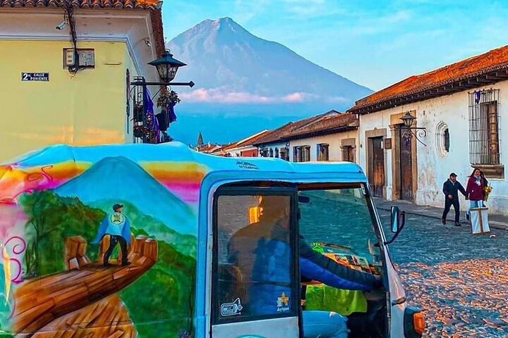 Privat transfer Fra lufthavn/Guate City til ANTIGUA eller omvendt