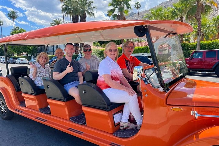 Golfvognstur i en vogn med 6 passagerer i Palm Springs, Californien