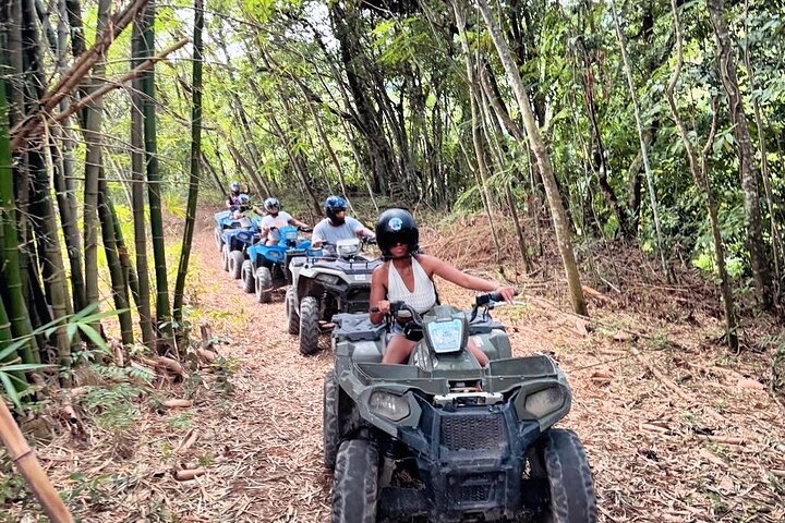 Bambus Rafting, ATV, Horseback Ride og Zipline Montego Bay Jamaica