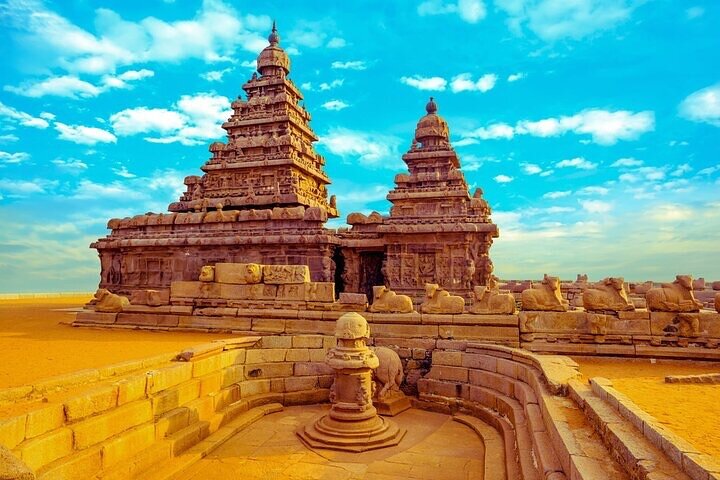 Von Pondicherry: Tagestour nach Mahabalipuram und Kanchipuram