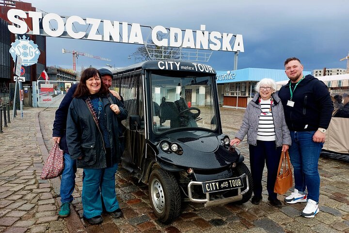 GDANSK Stadstour per golfkar Live gids & bezienswaardigheden 90min