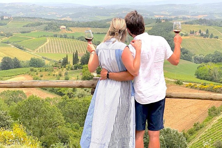 Visite des vins de Toscane : 2 vignobles et Chianti au départ de San Gimignano