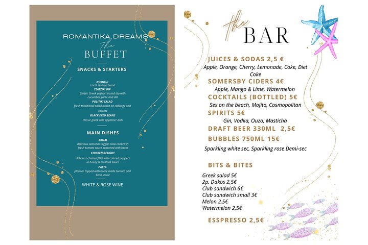 Rhodes Bay to Bay Swim Cruise - Buffet Grego com vinho incluído