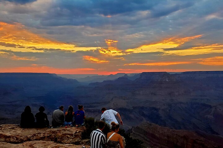Grand Canyon South Rim Solnedgångstur med middag ingår