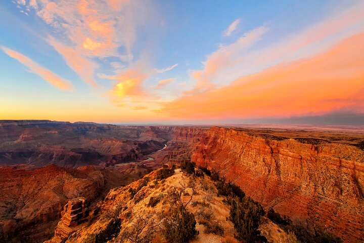 Grand Canyon South Rim Solnedgångstur med middag ingår