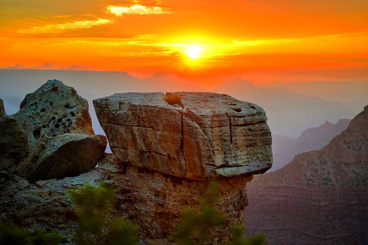 Grand Canyon South Rim Solnedgångstur med middag ingår