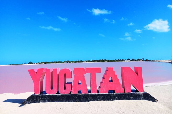 Las Coloradas, Río Lagartos en Playa Cancunito-tour vanuit Mérida