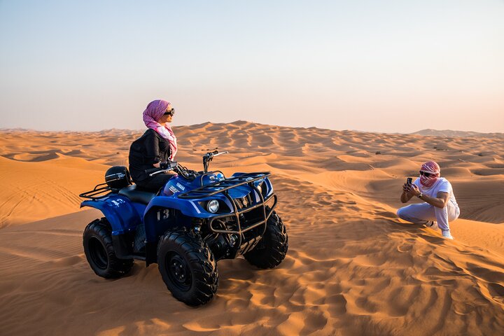 Dubai Self-Drive Quad Bike, Camels, Stargazing & 5* BBQ Al Khayma