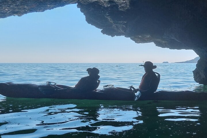 Safari en kayak de fauna, cuevas marinas y arbustos en Riviera Inglés