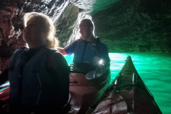 Safari en kayak de fauna, cuevas marinas y arbustos en Riviera Inglés