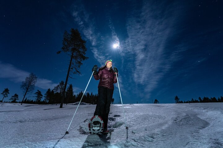 Trapperaften med snesko og restaurant i Chamonix
