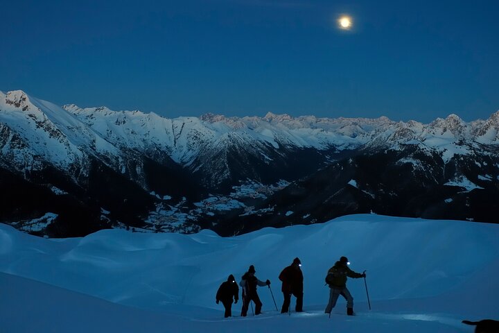 Trapperaften med snesko og restaurant i Chamonix