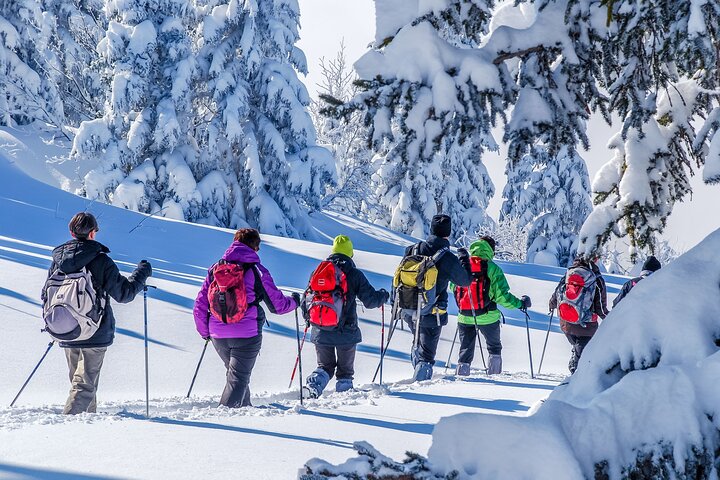 Trapperaften med snesko og restaurant i Chamonix