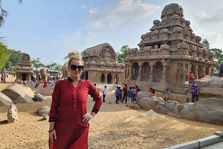 Privat Kanchipuram & Mahabalipuram dagstur från Chennai