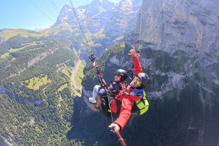 Mürren-Lauterbrunnen : vols panoramiques en parapente tandem