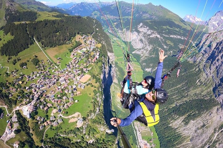 Mürren-Lauterbrunnen : vols panoramiques en parapente tandem