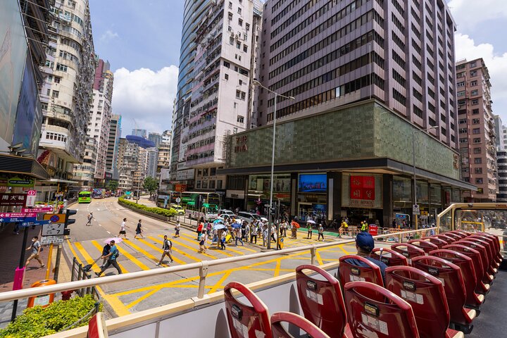Excursion touristique à arrêts multiples Big Bus en bus à toit ouvert à Hong Kong