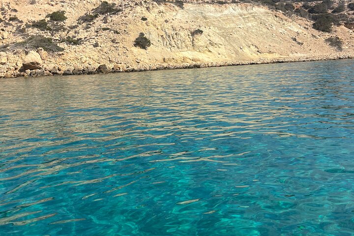 Visite au coucher du soleil autour d'Antiparos | Tour en bateau privé