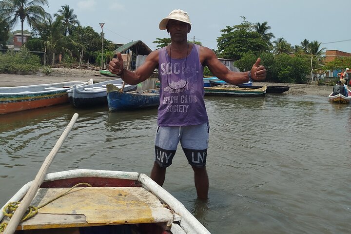 Sejl gennem mangroverne i Cartagena med kano