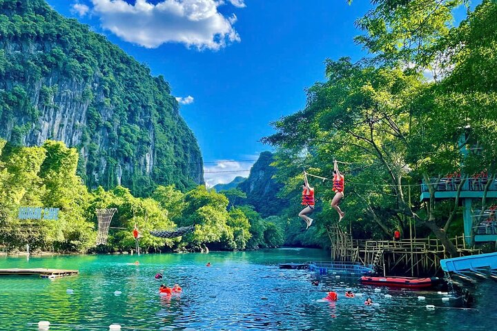 Visite d'une journée de la grotte sombre et de la grotte de Phong Nha
