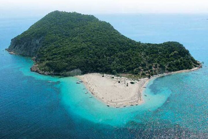 Excursion en petit bateau à Zante vers Keri Mizithres et Marathonisi