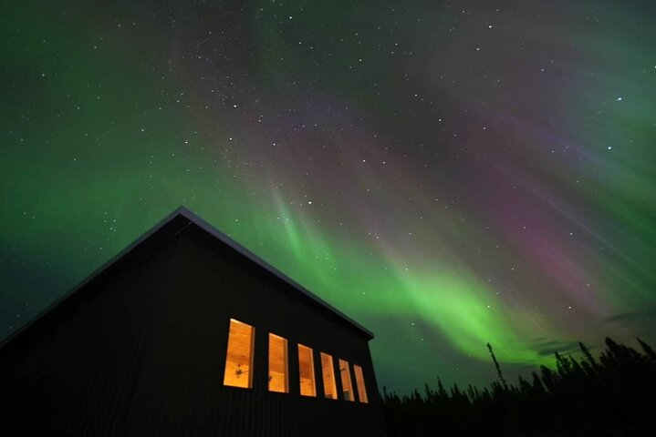 Mountaintop 360° Beste Alaskan hytte med fotografi @Aurora Camp