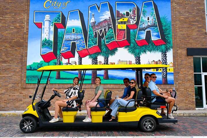 Visite guidée locale de Tampa dans le panier Street-Legal Golf