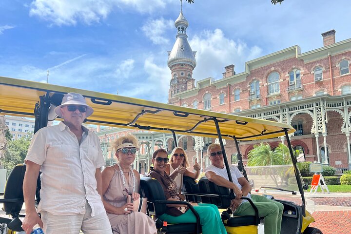 Visite guidée locale de Tampa dans le panier Street-Legal Golf