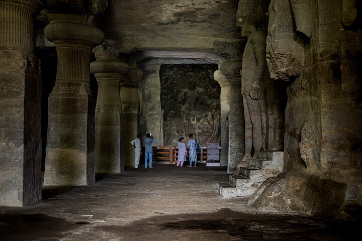 Visite de la ville de Mumbai avec visite d'une journée complète des grottes d'Elephanta