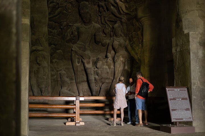 Visite de la ville de Mumbai avec visite d'une journée complète des grottes d'Elephanta