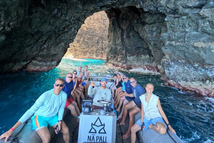 Kauai : Spedizione e snorkeling in zattera zodiacale sulla costa di Nā Pali