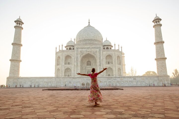 Taj Mahal, Agra Fort, Baby Taj & Mehtab Bagh Privé stadstour