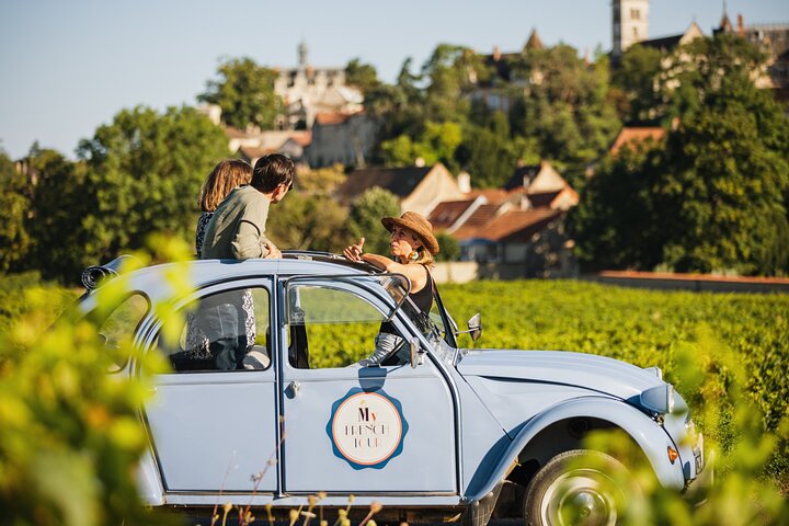 1-dagars guidad tur på Bourgognes vinväg i en 2CV