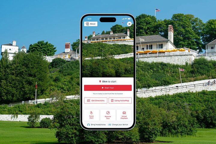 Em algum lugar no tempo e Mackinac Island: Guia de áudio de locais de filmagem