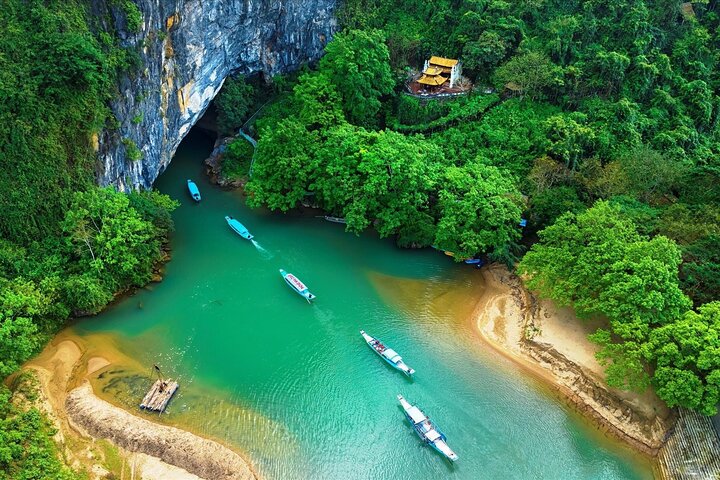 Visite d'une journée de la grotte sombre et de la grotte de Phong Nha