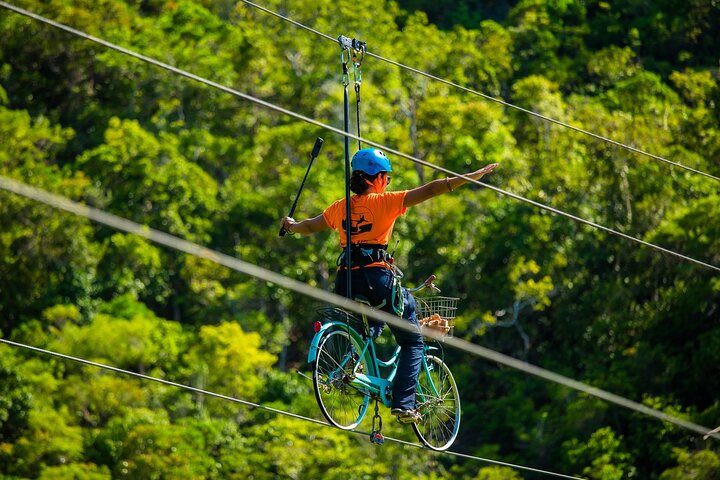 Koh Phangan Zipline äventyr med Wang Sai Vattenfall View