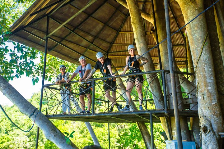Koh Phangan Zipline äventyr med Wang Sai Vattenfall View