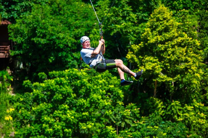 Koh Phangan Zipline äventyr med Wang Sai Vattenfall View