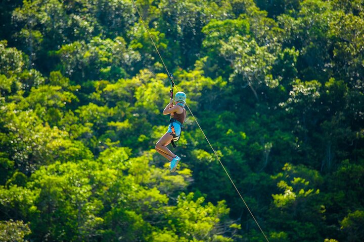Koh Phangan Zipline äventyr med Wang Sai Vattenfall View