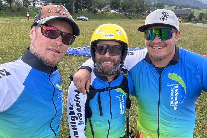 Privat paragliding tandemflyg Dolomiterna Alperna Kronplatz