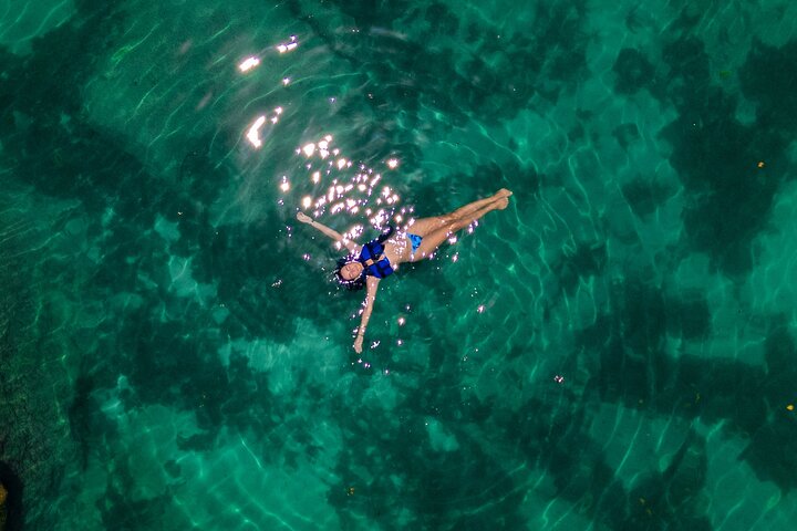 Tulum begeleide tour, magische Cenote, lagune snorkelen en lunch aan het strand
