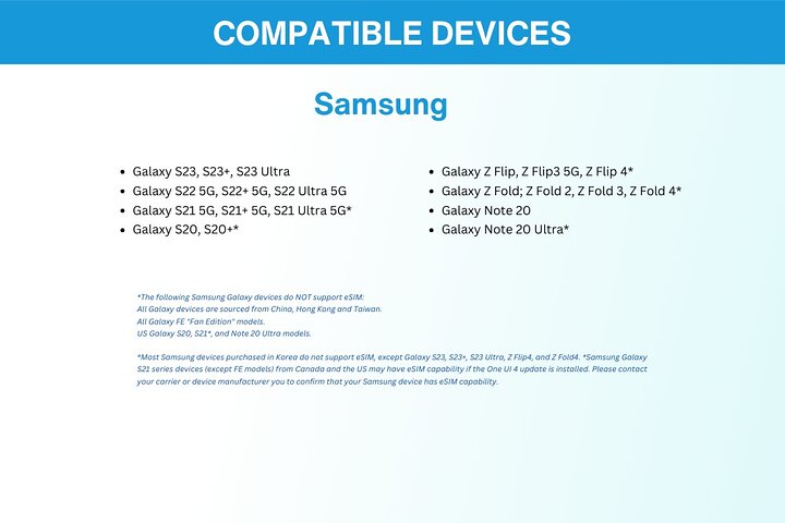 eSIM Filippine (da 3 a 30 giorni. Fino a 60 GB di dati)